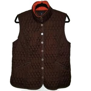 Tommy Hilfiger brown quilted vest L